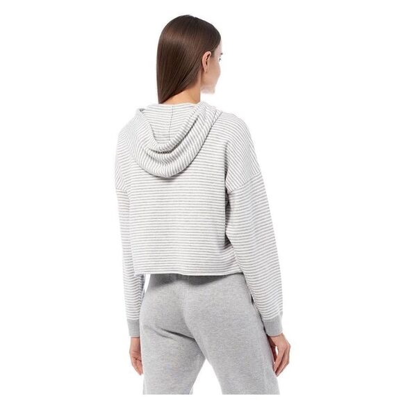 360 Cashmere | EUC Women’s 360 Rylan Striped Hoodie in Mist, Chalk Size XS - Picture 9 of 12